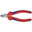  Schneidende Zangen Seitenschneider KNIPEX 70 02 140 Seitenschneider mit Mehrkomponenten-Hüllen schwarz atramentiert 140 mm 12380453