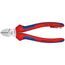  Schneidende Zangen Seitenschneider KNIPEX 70 05 160 T Seitenschneider mit Mehrkomponenten-Hüllen, mit integrierter Befestigungsöse zum Anbringen einer Absturzsicherung verchromt 160 mm 12380452