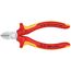  Schneidende Zangen Seitenschneider KNIPEX 70 06 125 Seitenschneider isoliert mit Mehrkomponenten-Hüllen, VDE-geprüft verchromt 125 mm 12380448