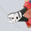  KNIPEX TwinForce® Hochleistungs-Seitenschneider KNIPEX 73 72 180 TwinForce® Hochleistungs-Seitenschneider mit Mehrkomponenten-Hüllen schwarz atramentiert 180 mm 12380490