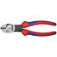  Schneidende Zangen KNIPEX 73 72 180 F TwinForce® Hochleistungs-Seitenschneider mit Öffnungsfeder mit Mehrkomponenten-Hüllen schwarz atramentiert 180 mm 12380305