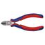  Seitenschneider für Elektromechaniker KNIPEX 76 12 125 Seitenschneider für Elektromechaniker mit Mehrkomponenten-Hüllen schwarz atramentiert 125 mm 12380548