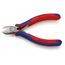  Seitenschneider für Elektromechaniker KNIPEX 76 22 125 Seitenschneider für Elektromechaniker mit Mehrkomponenten-Hüllen schwarz atramentiert 125 mm 12380553