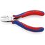  Elektronik-Seitenschneider mit durchgestecktem Gelenk KNIPEX 77 02 130 Elektronik-Seitenschneider mit Mehrkomponenten-Hüllen 130 mm 12380570
