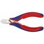  Elektronik-Seitenschneider mit durchgestecktem Gelenk KNIPEX 77 12 115 Elektronik-Seitenschneider mit Mehrkomponenten-Hüllen 115 mm 12380557