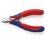  Elektronik-Seitenschneider mit durchgestecktem Gelenk KNIPEX 77 22 115 Elektronik-Seitenschneider mit Mehrkomponenten-Hüllen 115 mm 12380564