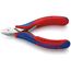  Elektronik-Seitenschneider mit durchgestecktem Gelenk KNIPEX 77 32 115 Elektronik-Seitenschneider mit Mehrkomponenten-Hüllen 115 mm 12380558