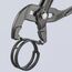  Federbandschellenzangen KNIPEX 85 51 180 A Federbandschellenzange mit rutschhemmendem Kunststoff überzogen grau atramentiert 180 mm 12381273