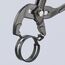  Federbandschellenzangen KNIPEX 85 51 180 A Federbandschellenzange mit rutschhemmendem Kunststoff überzogen grau atramentiert 180 mm 12381273