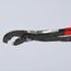  Federbandschellenzangen KNIPEX 85 51 250 AF Federbandschellenzange mit Feststeller mit rutschhemmendem Kunststoff überzogen grau atramentiert 250 mm 12381274