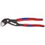  KNIPEX Cobra® Hightech-Wasserpumpenzangen KNIPEX 87 02 250 Cobra® Hightech-Wasserpumpenzange mit schlanken Mehrkomponenten-Hüllen grau atramentiert 250 mm 12381203