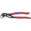  KNIPEX Cobra® Hightech-Wasserpumpenzangen KNIPEX 87 02 250 T Cobra® Hightech-Wasserpumpenzange mit Mehrkomponenten-Hüllen, mit integrierter Befestigungsöse zum Anbringen einer Absturzsicherung grau atramentiert 250 mm 12381209