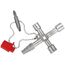  Profi-Key für gängige Absperrsysteme KNIPEX 00 11 04 Profi-Key für gängige Absperrsysteme 90 mm 12380309