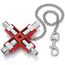  Universal-Schlüssel für gängige Schränke und Absperrsysteme KNIPEX 00 11 06 Universal-Schlüssel für gängige Schränke und Absperrsysteme 90 mm 12380310