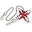  Universal-Schlüssel "Bau" für gängige Schränke und Absperrsysteme KNIPEX 00 11 06 V01 Universal-Schlüssel "Bau" für gängige Schränke und Absperrsysteme 90 mm 12380311