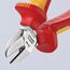  Schneidende Zangen KNIPEX 70 06 140 Seitenschneider isoliert mit Mehrkomponenten-Hüllen, VDE-geprüft verchromt 140 mm 12380297