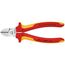  Isolierte Werkzeuge Seitenschneider KNIPEX 70 06 160 Seitenschneider isoliert mit Mehrkomponenten-Hüllen, VDE-geprüft verchromt 160 mm 12381278