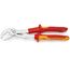  KNIPEX Cobra® VDE Hightech-Wasserpumpenzange, isoliert KNIPEX 87 26 250 T Cobra® VDE Hightech-Wasserpumpenzange, isoliert isoliert mit Mehrkomponenten-Hüllen, VDE-geprüft; mit integrierter isolierter Befestigungsöse zum Anbringen einer Absturzsicherung verchromt 250 mm 12381485