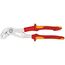  KNIPEX Cobra® VDE Hightech-Wasserpumpenzange, isoliert KNIPEX 87 26 250 T Cobra® VDE Hightech-Wasserpumpenzange, isoliert isoliert mit Mehrkomponenten-Hüllen, VDE-geprüft; mit integrierter isolierter Befestigungsöse zum Anbringen einer Absturzsicherung verchromt 250 mm 12381485