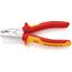  Kombizangen KNIPEX 03 06 180 Kombizange isoliert mit Mehrkomponenten-Hüllen, VDE-geprüft verchromt 180 mm 12380249