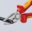  Kombizangen Kombizangen KNIPEX 03 06 180 T Kombizange isoliert mit Mehrkomponenten-Hüllen, VDE-geprüft; mit integrierter isolierter Befestigungsöse zum Anbringen einer Absturzsicherung verchromt 180 mm 12381020