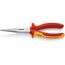  Flachrundzangen mit Schneide (Storchschnabelzangen) KNIPEX 26 16 200 Flachrundzange mit Schneide (Storchschnabelzange) isoliert mit Mehrkomponenten-Hüllen, VDE-geprüft verchromt 200 mm 12380831