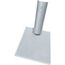  Schneeschieber Eisstösser Stahl 140x180mm silber Gepulv. 12379618