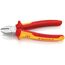  Schneidende Zangen Seitenschneider KNIPEX 70 06 180 Seitenschneider isoliert mit Mehrkomponenten-Hüllen, VDE-geprüft verchromt 180 mm 12380455