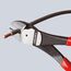  Schneidende Zangen KNIPEX 74 01 200 Kraft-Seitenschneider mit Kunststoff überzogen schwarz atramentiert 200 mm 12380304