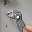  KNIPEX Cobra® Hightech-Wasserpumpenzangen KNIPEX 87 01 125 Cobra® Hightech-Wasserpumpenzange mit rutschhemmendem Kunststoff überzogen grau atramentiert 125 mm 12380279