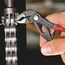  KNIPEX Cobra® Hightech-Wasserpumpenzangen KNIPEX 87 01 125 Cobra® Hightech-Wasserpumpenzange mit rutschhemmendem Kunststoff überzogen grau atramentiert 125 mm 12380279