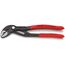  KNIPEX Cobra® Hightech-Wasserpumpenzangen KNIPEX 87 01 180 Cobra® Hightech-Wasserpumpenzange mit rutschhemmendem Kunststoff überzogen grau atramentiert 180 mm 12380280