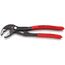  KNIPEX Cobra® Hightech-Wasserpumpenzangen KNIPEX 87 01 180 Cobra® Hightech-Wasserpumpenzange mit rutschhemmendem Kunststoff überzogen grau atramentiert 180 mm 12380280
