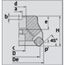  Planfräser ELMAG Planfräser 45° DM 100mm 6-Schneiden, Aufn. 32 mm, ohne Wendeplatten (SEHT) 12417770