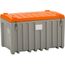  445 - Werkzeugboxen Cemo CEMbox 400 l, grau/orange, 120x79x75 cm 12383812