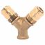  2-fach-Verteiler, Messing ELMAG 2-fach-Verteiler (ohne Kupplungen) IG 1/2", Messing 12411222