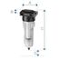  Aktivkohlefilter Serie V ELMAG Aktivkohlefilter inkl. man. Ableiter V7, 720 l/min., IG 3/8" 12411385