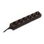  Steckdosenleisten as-Schwabe Steckdosenleiste 6-fach, 1,4m, schwarz, H05VV-F 3G1,5 12362517