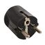  Steckvorrichtung 230V as-Schwabe Schutzkontakt-Winkelstecker, schwarz, 230 V 12362598