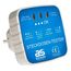  Prüfstecker für Steckdosen as-Schwabe Prüfstecker für Steckdosen, Phase/Null-Leiter/Erde Anschluss-Prüfstecker für Schuko-Steckdosen 12362575