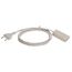  Verlängerung PVC 230V as-Schwabe Euro-Verlängerung 5m, H03VVH2-F 2×0,75, weiß, IP20 12361983