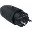  Steckvorrichtung 230V as-Schwabe Gummistecker, schwarz, doppelter Schutzkontakt 12362583