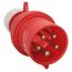  CEE Stecker und Kupplungen as-Schwabe CEE-Stecker 400V/32A, rot, 5-polig 12362082