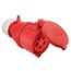  CEE Stecker und Kupplungen as-Schwabe CEE-Kupplung 400V/32A, rot, 5-polig, mit Klappdeckel 12362087