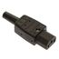 Thermoplast Stecker und Steckdosen as-Schwabe Thermoplast-Gerätesteckdose 70°, schwarz, Typ C13 Kaltgeräte 12362609