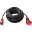  Verlängerung Gummi 230V as-Schwabe SCHUKOultra Pro Verlängerungsleitung 25m, H07RN-F 3G2,5, schwarz/rot, IP54 12361939