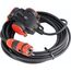  Verlängerung Gummi 230V as-Schwabe 3-fach SCHUKOultra Pro Verlängerungsleitung 5m, H07RN-F 3G2,5, schwarz/rot, IP54 12361903