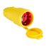  Steckvorrichtung 230V as-Schwabe Gummikupplung, gelb, mit Schutzkappe 12362586