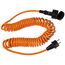 Verlängerung Polyurethan 230V as-Schwabe Baustellen-Spiralkabel 1-5m, H07BQ-F 3G1,5, orange, IP44 12361946