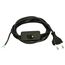  Anschlussleitung PVC as-Schwabe Euro-Zuleitung, schwarz, 3m H03VVH2-F 2x0,75 12362384